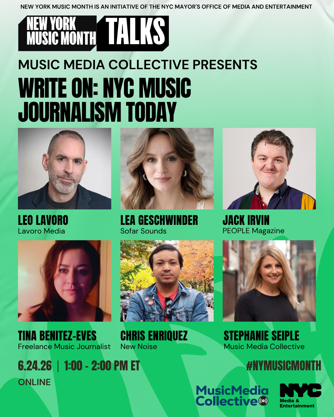 Music Media Collective at New York Music Month
