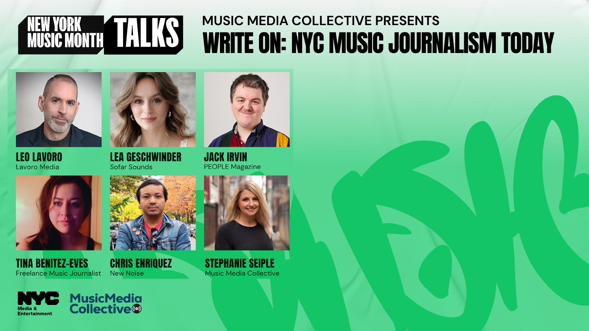 New York Music Month – Write On: New York City Music Journalism Today (Webinar)